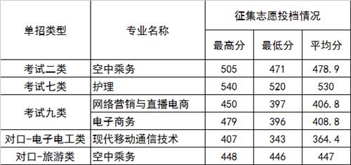 2022年河北正定師范高等?？茖W校高職單招二志愿分數線